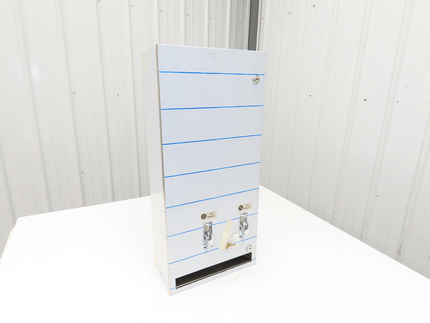 ASI 10-0864-25 Restroom Sanitary Napkin Tampon Dispenser .25¢ Coin Operated