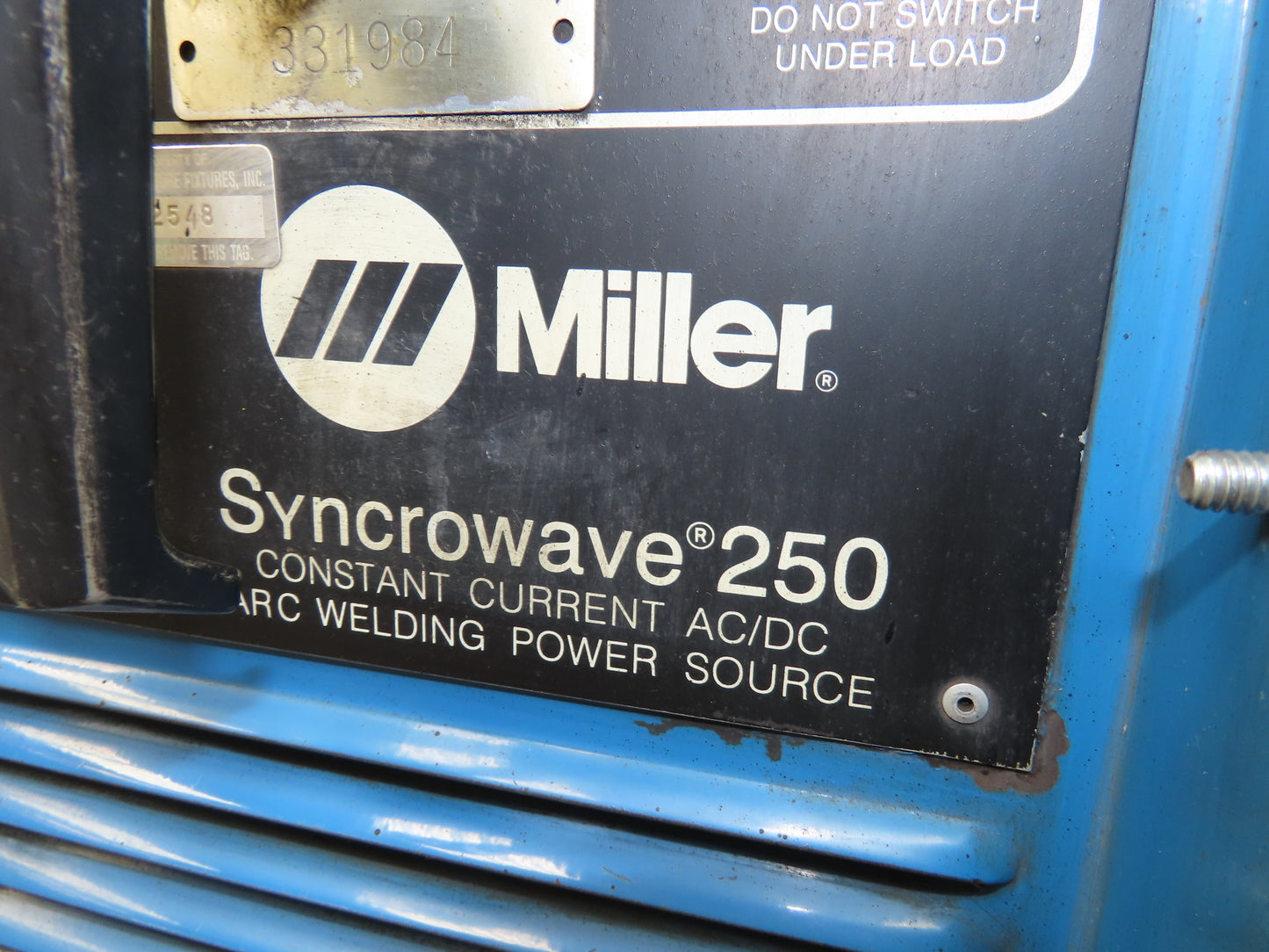 Miller Syncrowave 250 Arc Welding Power Source CC AC/DC Constant Current