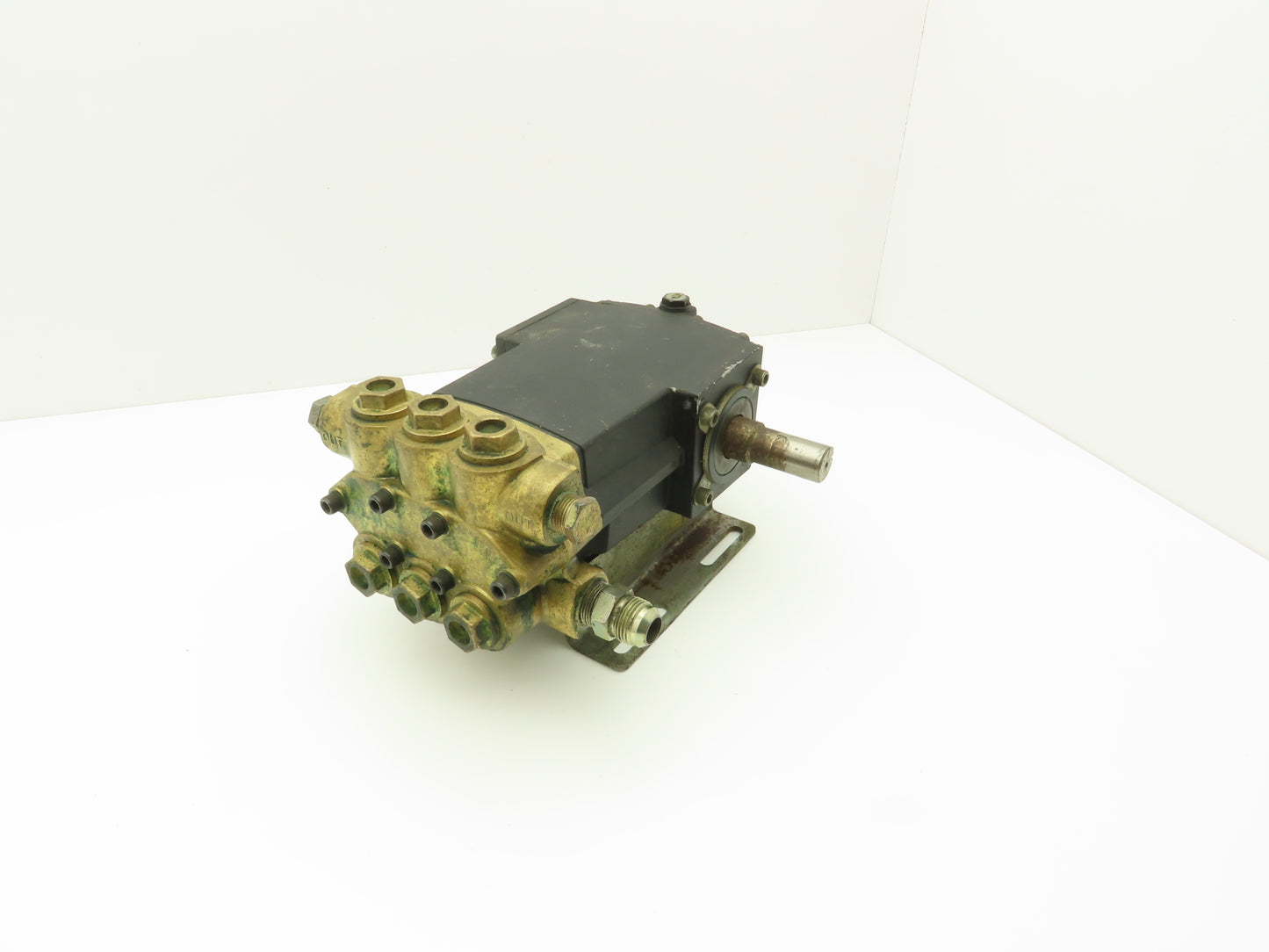 Brass Pressure Washer Triplex Plunger Water Pump 3/4"x 1" Ports  *No Tag*