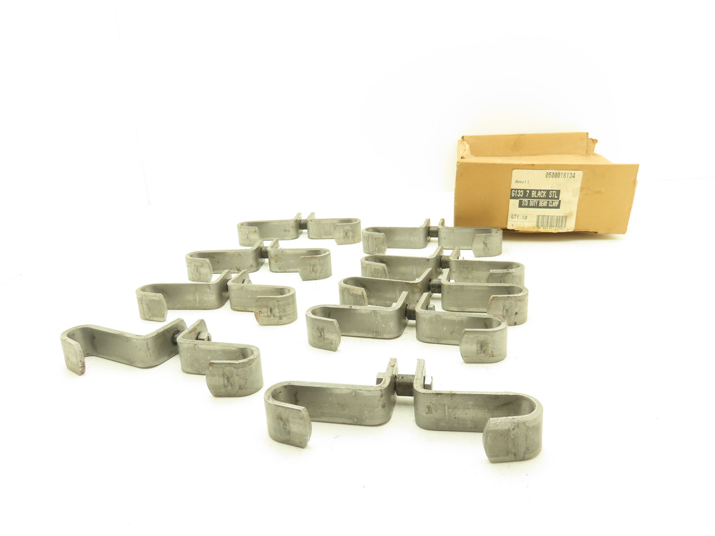 Anvil G133 7 BLK STL Standard Duty Beam Clamp Hanger 7" Lot of 9=Box of 9 Pcs