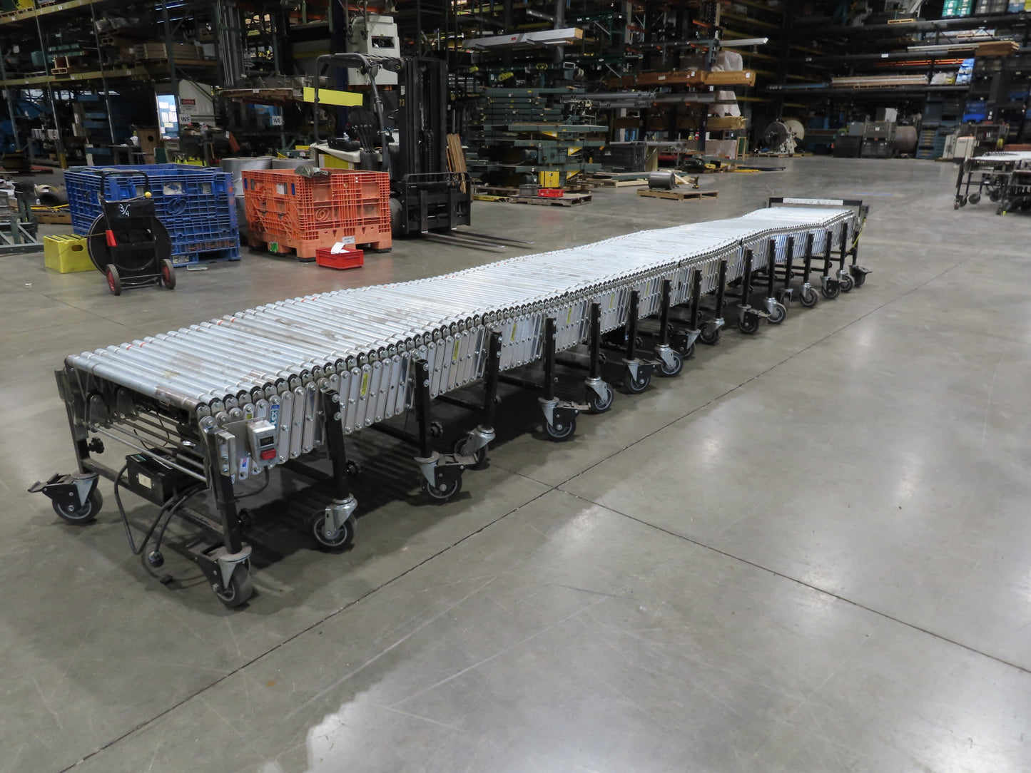 Best Flex 1.5 30"x 60' Expandable Power Roller Conveyor 120V Variable Speed