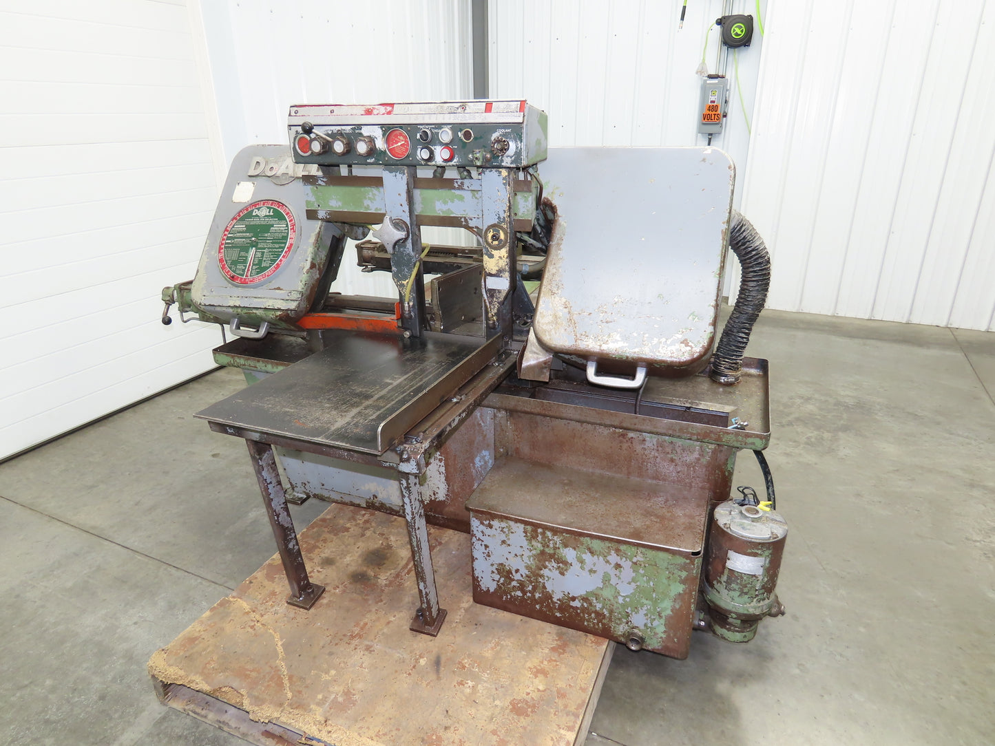 Doall C58 Horizontal Metal Band Saw 12" X 18" 550v 3ph Vise Table Feed Parts