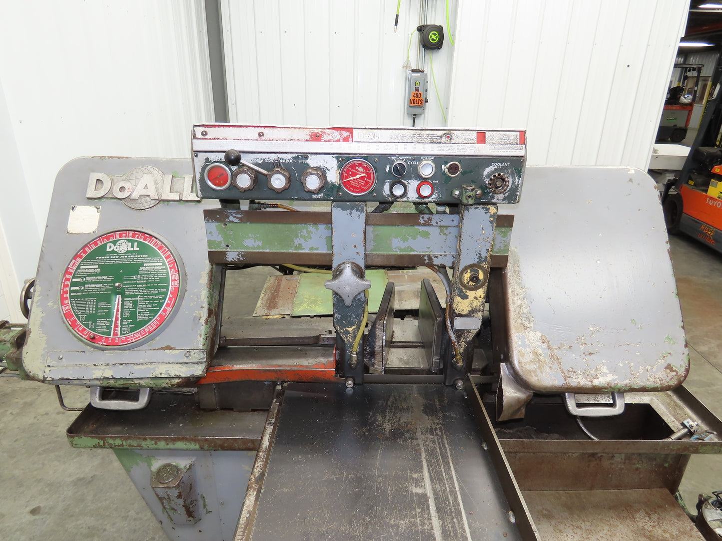 Doall C58 Horizontal Metal Band Saw 12" X 18" 550v 3ph Vise Table Feed Parts