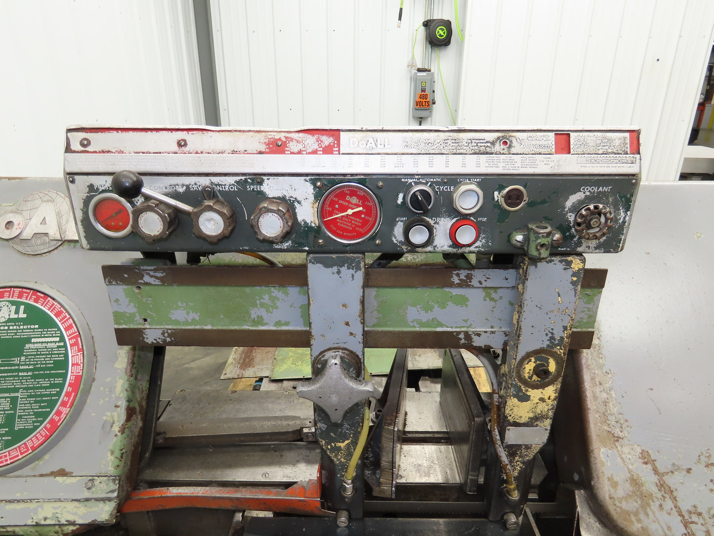 Doall C58 Horizontal Metal Band Saw 12" X 18" 550v 3ph Vise Table Feed Parts