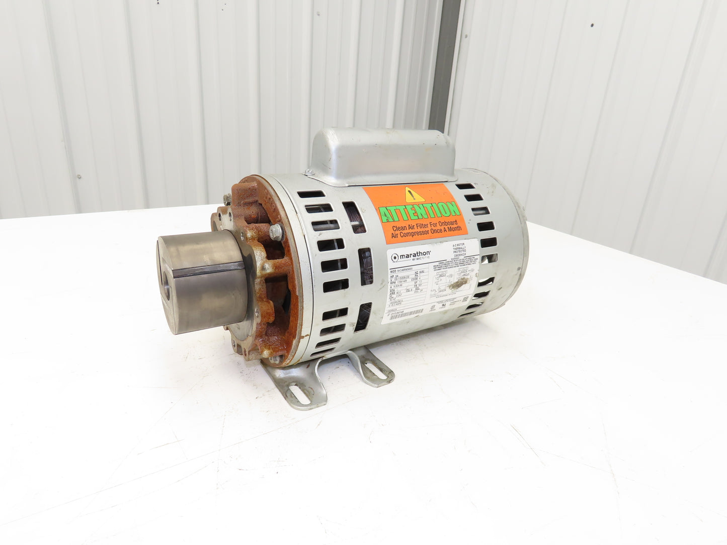 Marathon Single Phase 3/4Hp Motor 115/230V 1PH For Rotary Vane Vacuum Pump