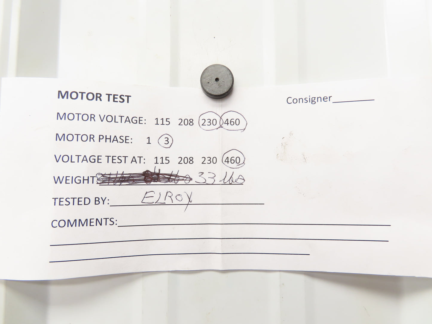 Leeson Wattsaver C6T17FC132E AC Motor 1Hp 1760 RPM 230/460V 3PH 56C 114638.00