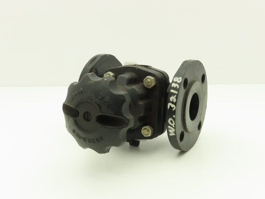Saunders A2DN50 Diaphragm Pinch Valve DN50 2" Flanged 150 Cast Iron