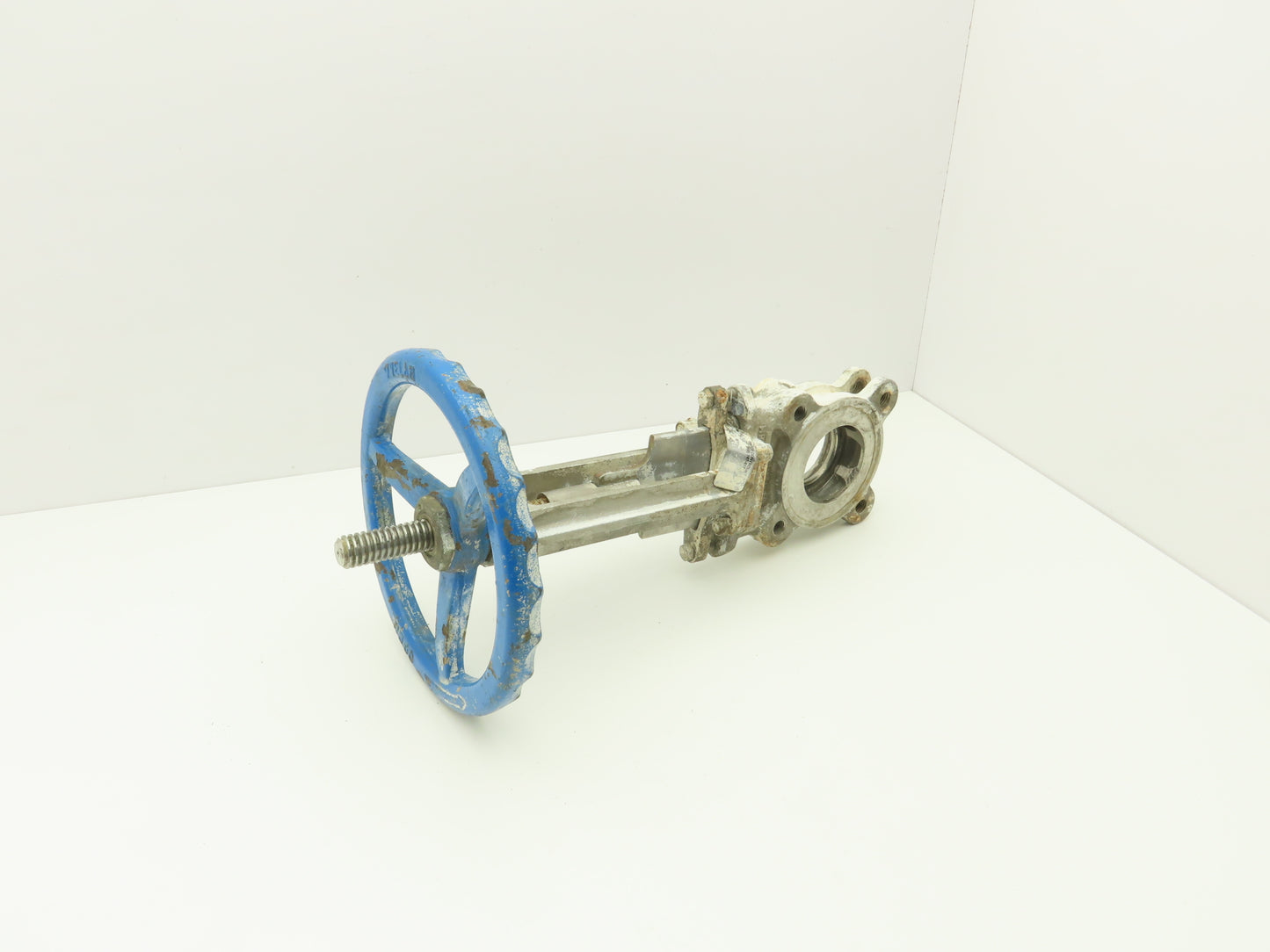 Velan L10-0320C-13BL 3" 316 Stainless Knife Gate Valve Rising Stem 10" Handwheel