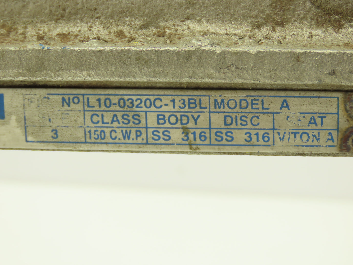 Velan L10-0320C-13BL 3" 316 Stainless Knife Gate Valve Rising Stem 10" Handwheel