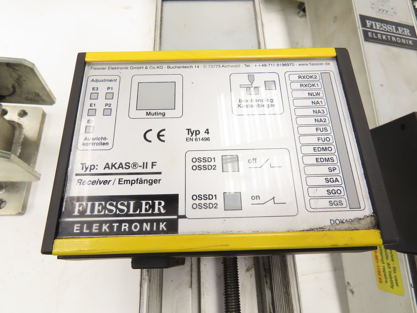 Fiessler Elektronik AKAS IIF190 E/HS Press Brake Laser Safety System