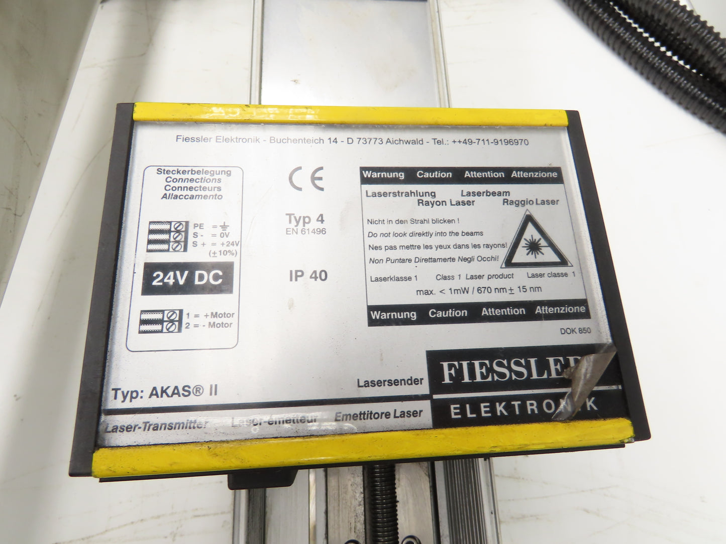 Fiessler Elektronik AKAS IIF190 E/HS Press Brake Laser Safety System