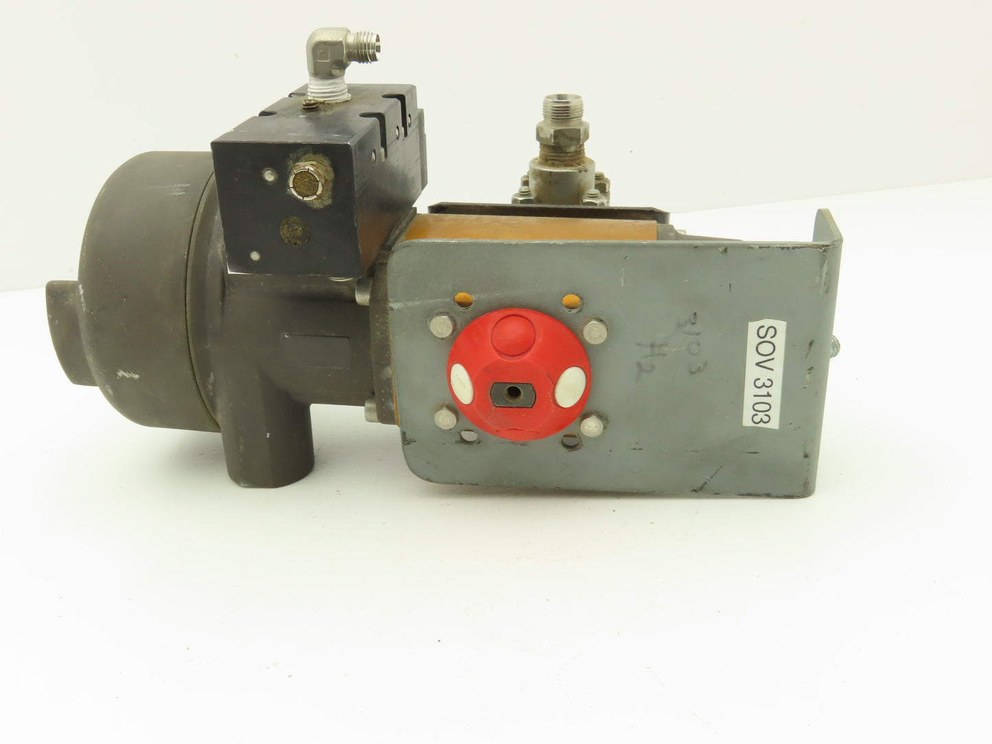 Flowserve MK501 Pneumatic Actuator with 1/2"NPT Stainless Ball Valve 1440 CWP