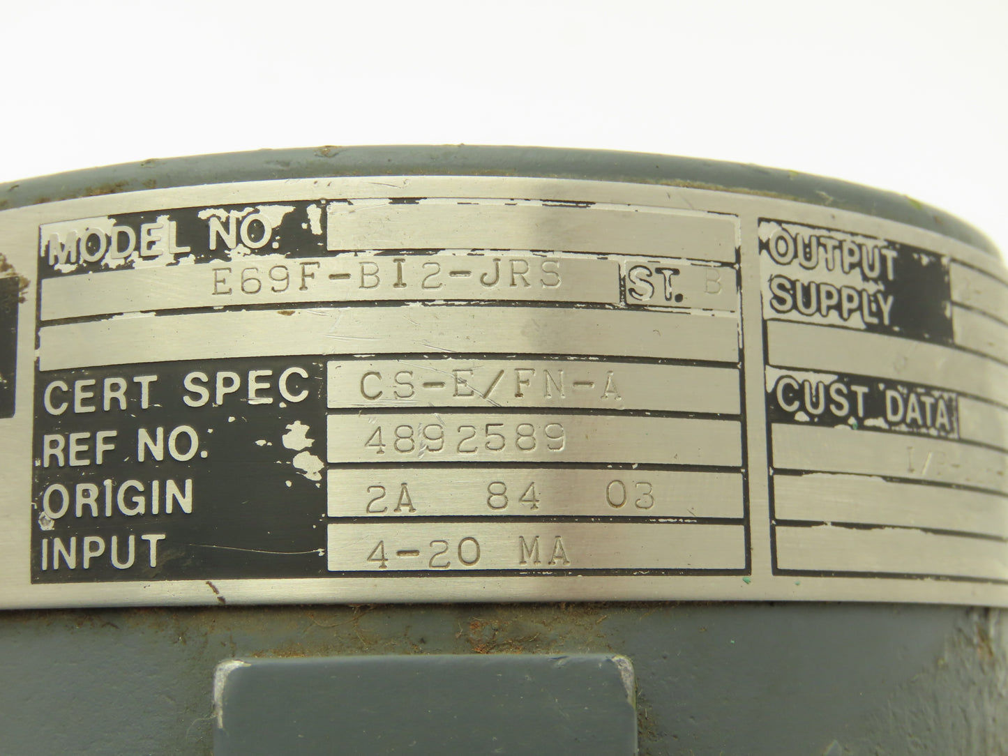 Foxboro E69F-BI2-JRS Current to Pneumatic Air Signal Converter 3-15 PSI 4-20Ma