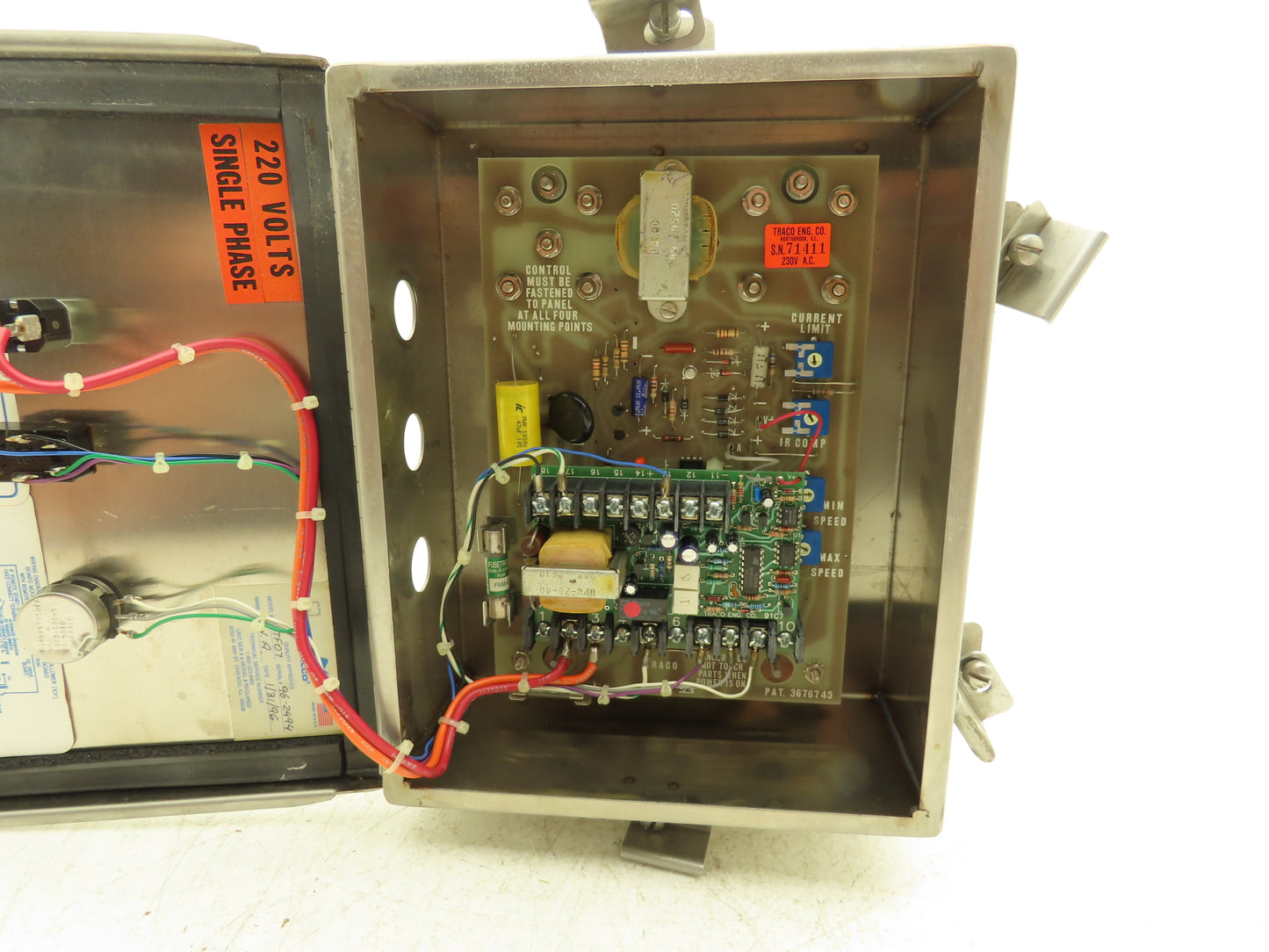 Nalco SSTF07 Nalgear Drive Controller Traco TB5-52 Board