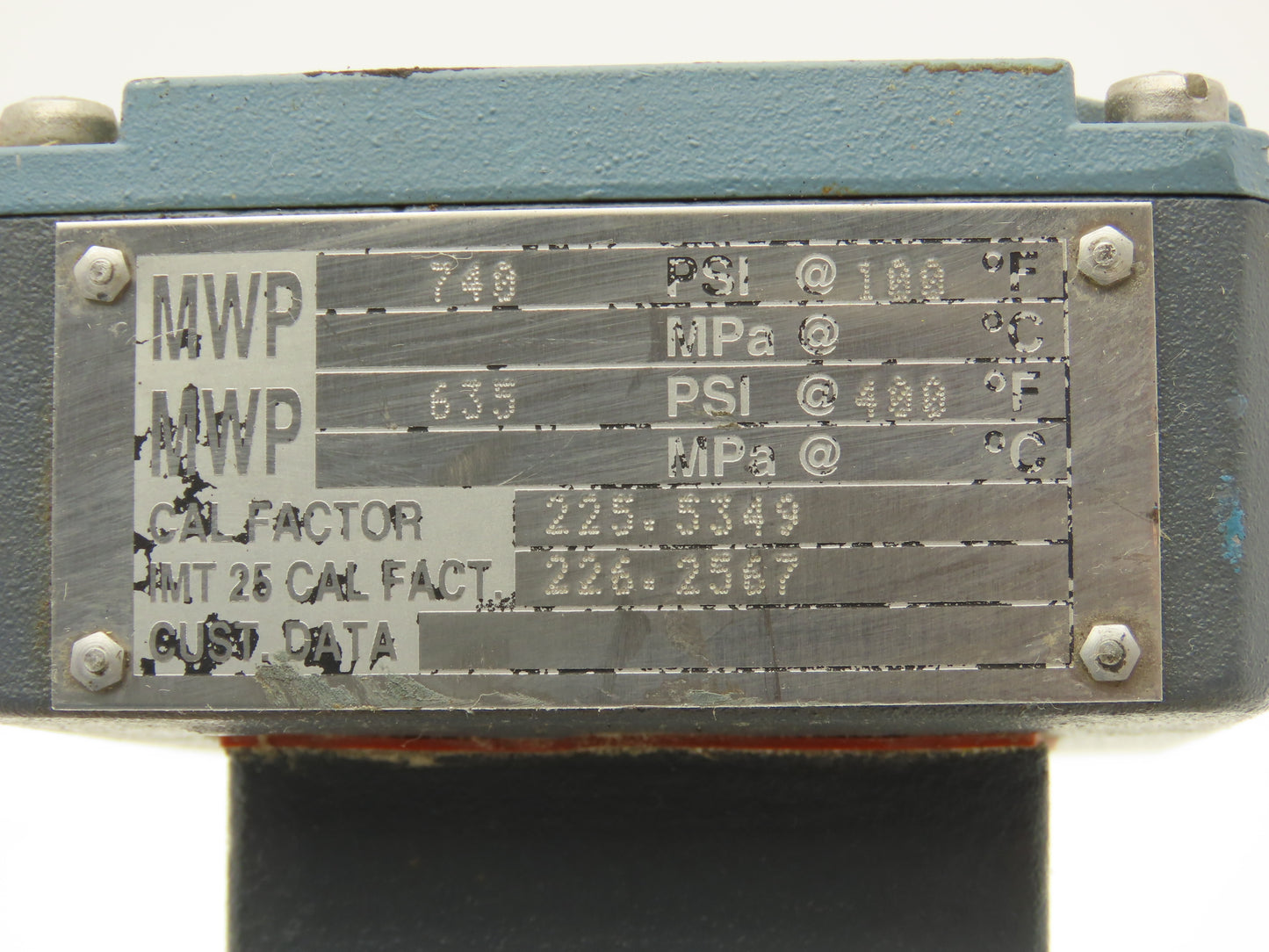 Foxboro 800HA-WCR-PJGFNA-A Magnetic Flowtube Meter 1/2" Line 740psi