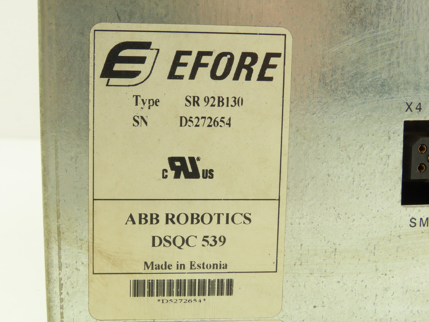 Efore ABB DSQC 539 Robotic Power Supply Type SR92B130
