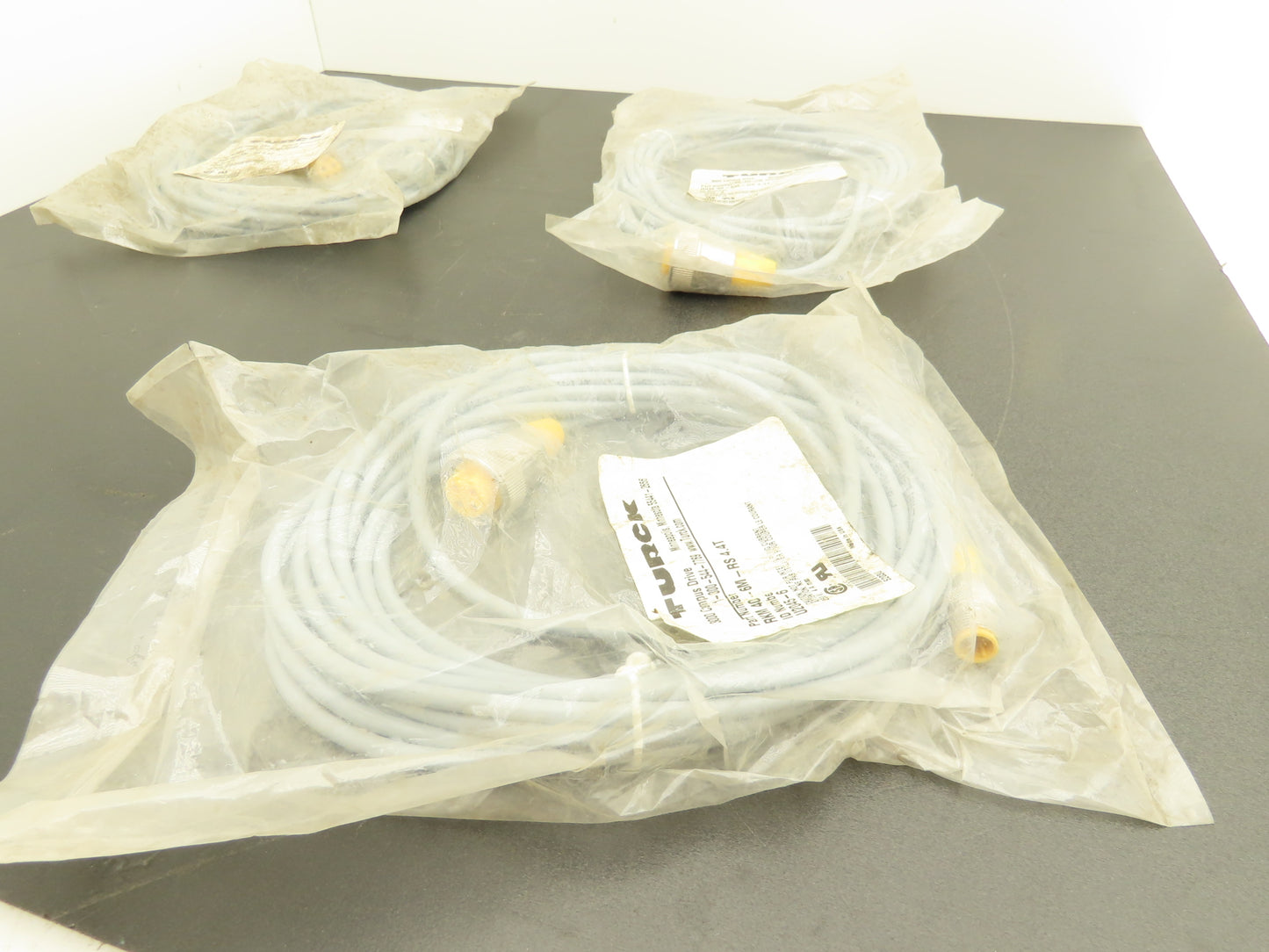 Turck RKM 40-6M-RS 4.4T 4-Pin Molex to 4-pin M12 6-Meter Hybrid Cable Lot of 3