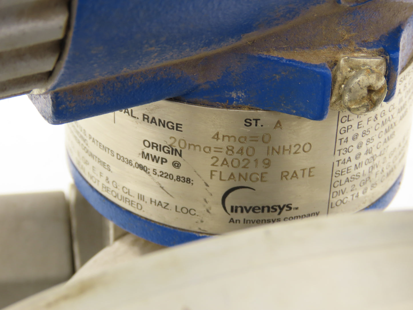 Foxboro IDP10-DF1C01F-L1Z1 Pressure Transmitter 0-840"H2O 3"Flanged 12-42VDC