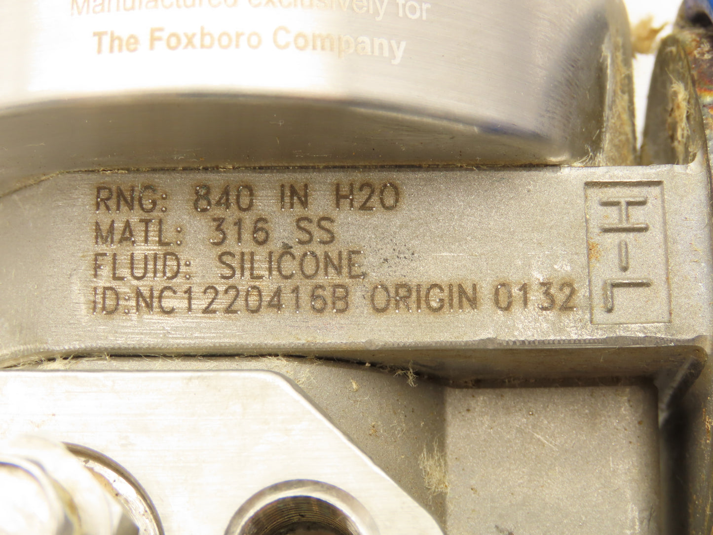 Foxboro IDP10-DF1C01F-L1Z1 Pressure Transmitter 0-840"H2O 3"Flanged 12-42VDC