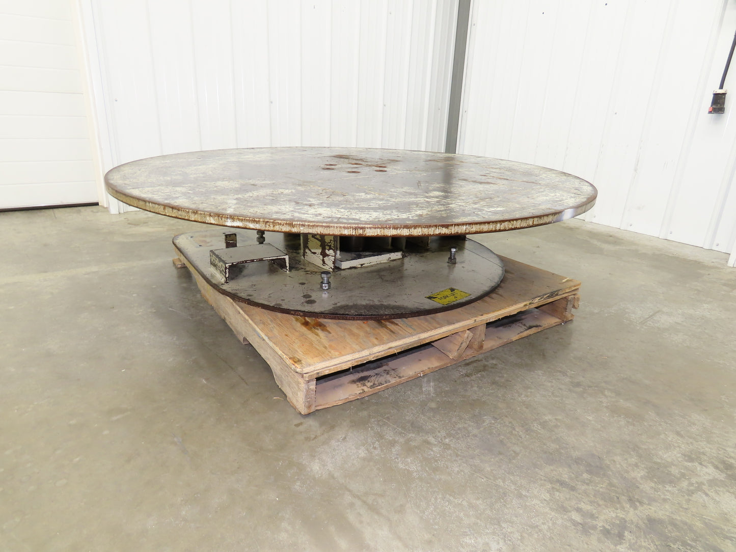 1" Steel Top Turn Table Work Bench Uncoiler 60" Top 1Hp 90V DC Motor