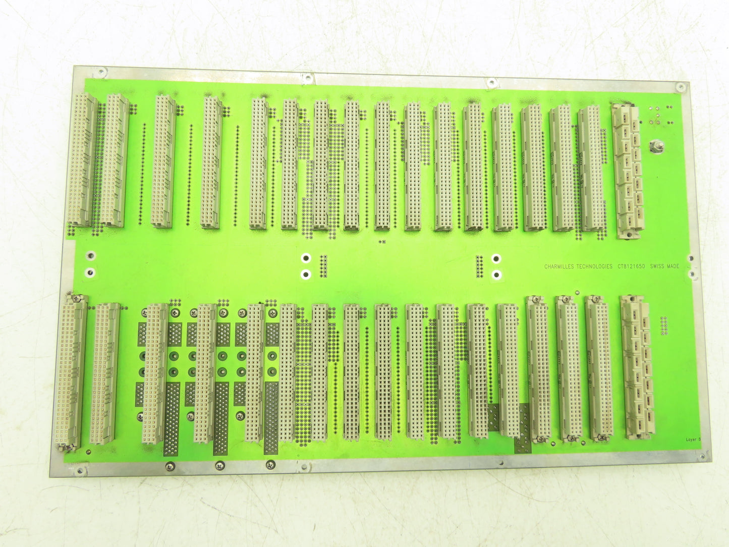Charmilles Tech CT8121650 Robofil Printed Circuit Board Slot Rack Backplane