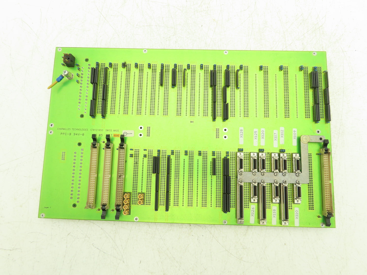 Charmilles Tech CT8121650 Robofil Printed Circuit Board Slot Rack Backplane