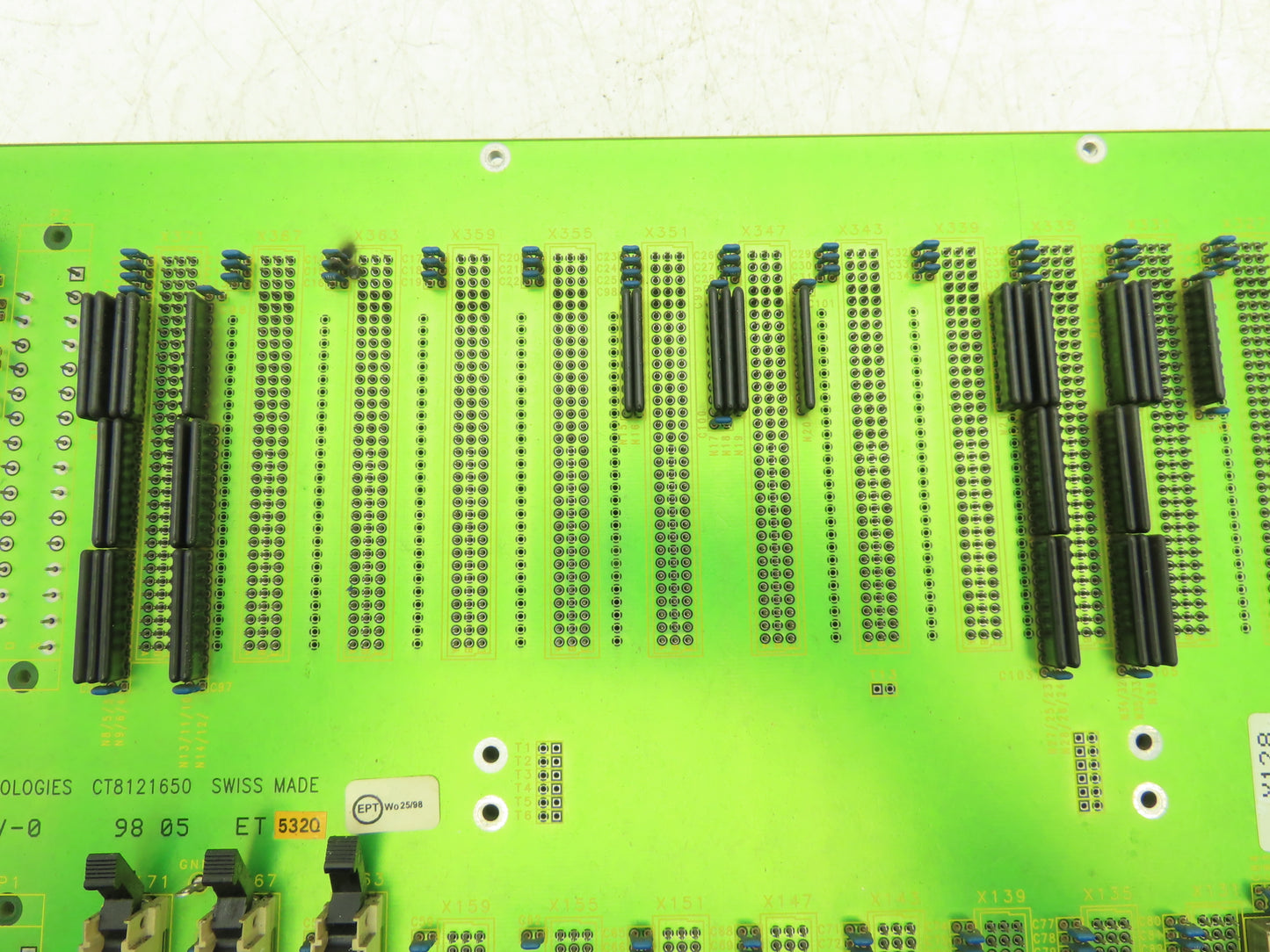 Charmilles Tech CT8121650 Robofil Printed Circuit Board Slot Rack Backplane