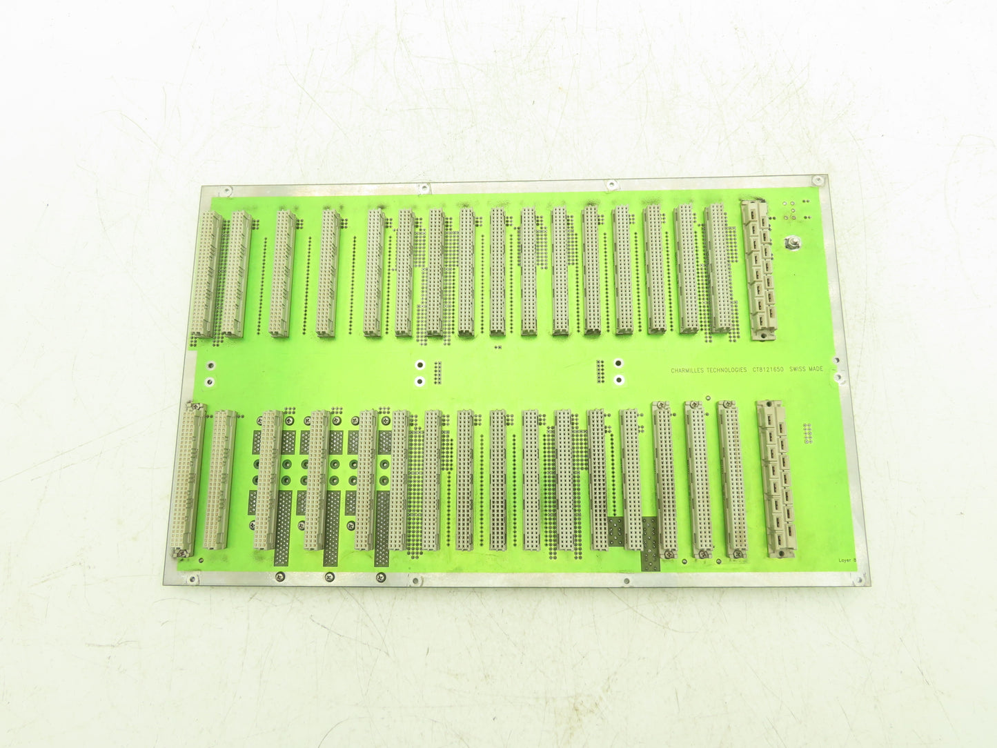 Charmilles Tech CT8121650 Robofil Printed Circuit Board Slot Rack Backplane