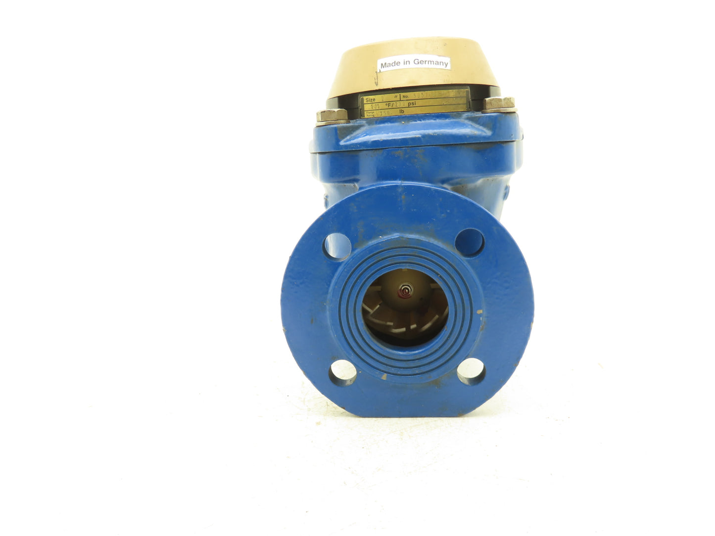 Brooks 3332A02A31AA Turbine Flow Meter 2" Flanged Gallon Water Meter 230psi