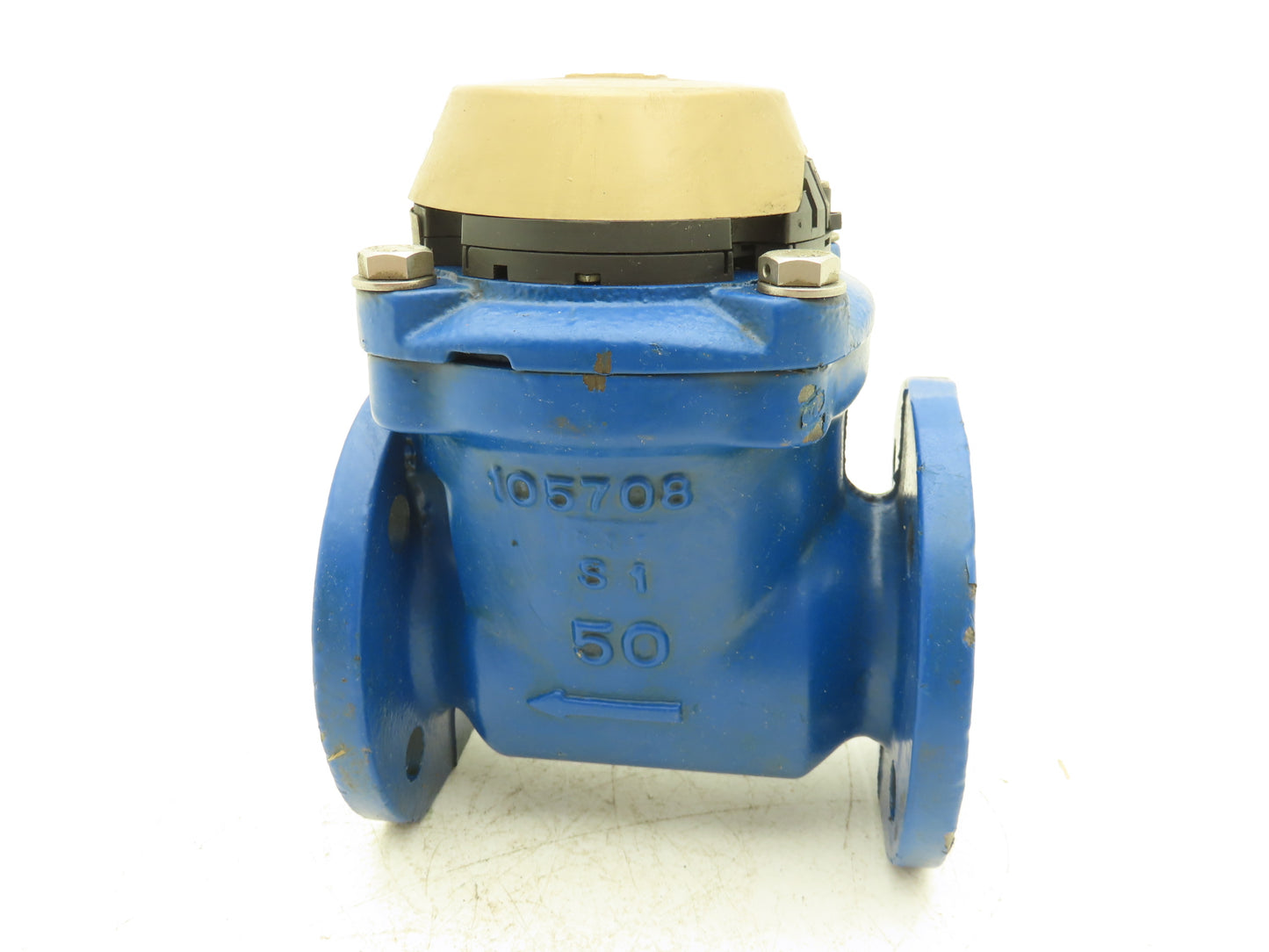 Brooks 3332A02A31AA Turbine Flow Meter 2" Flanged Gallon Water Meter 230psi