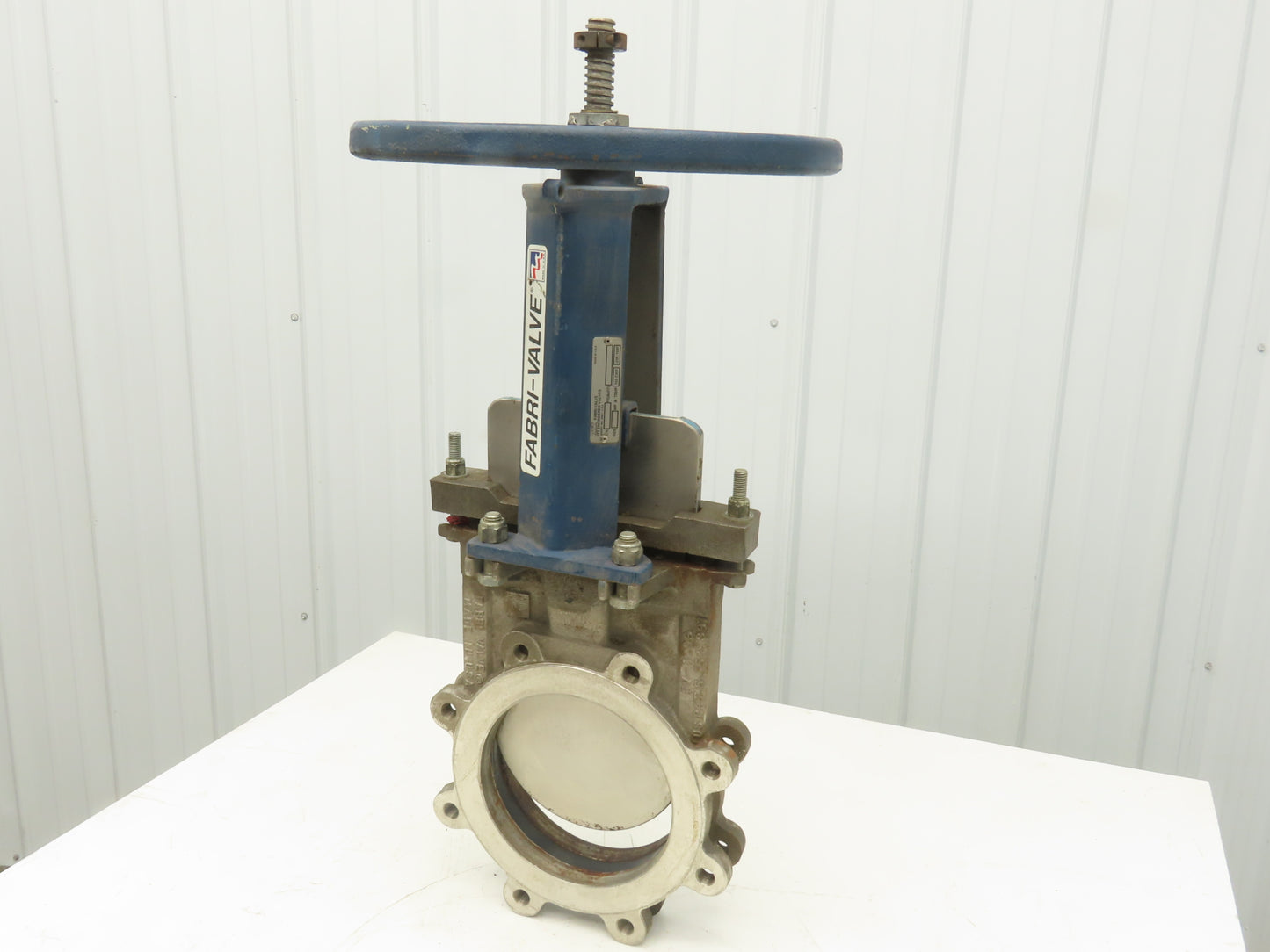 ITT Fabri-Valve C67R304 8" Stainless Knife Gate Valve Rising Stem 150 CWP