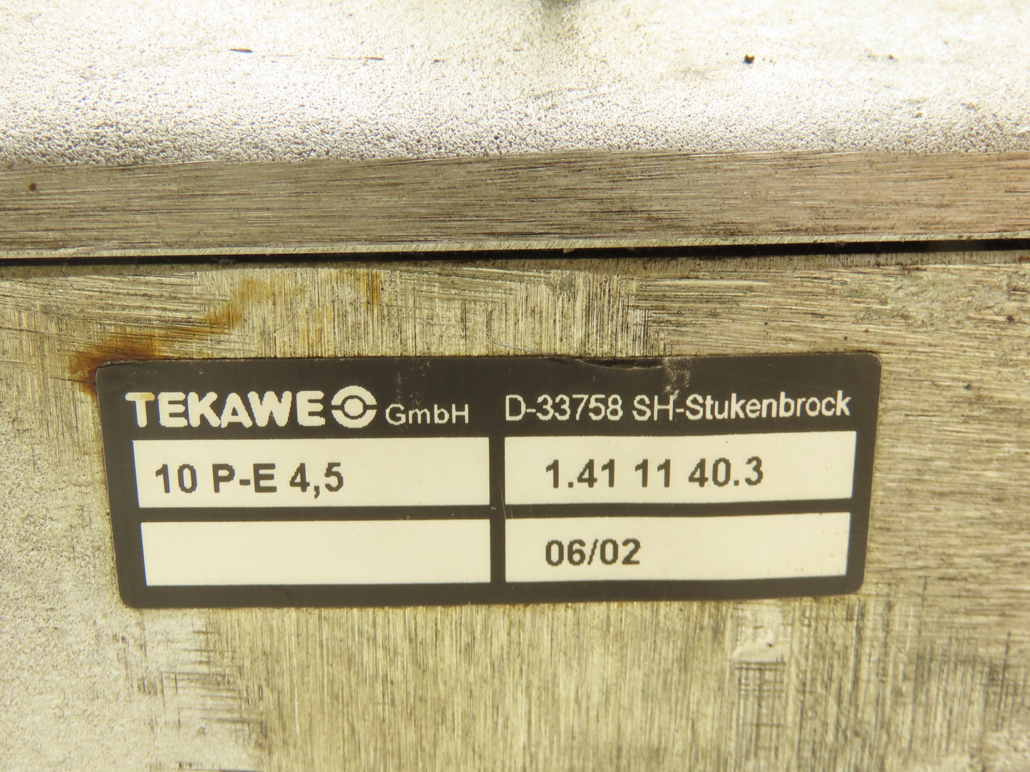 Tekawe 10 P-E 4,5 Lubrication Pump & Tank Pneumatic Drive 4.5L Cast Aluminum