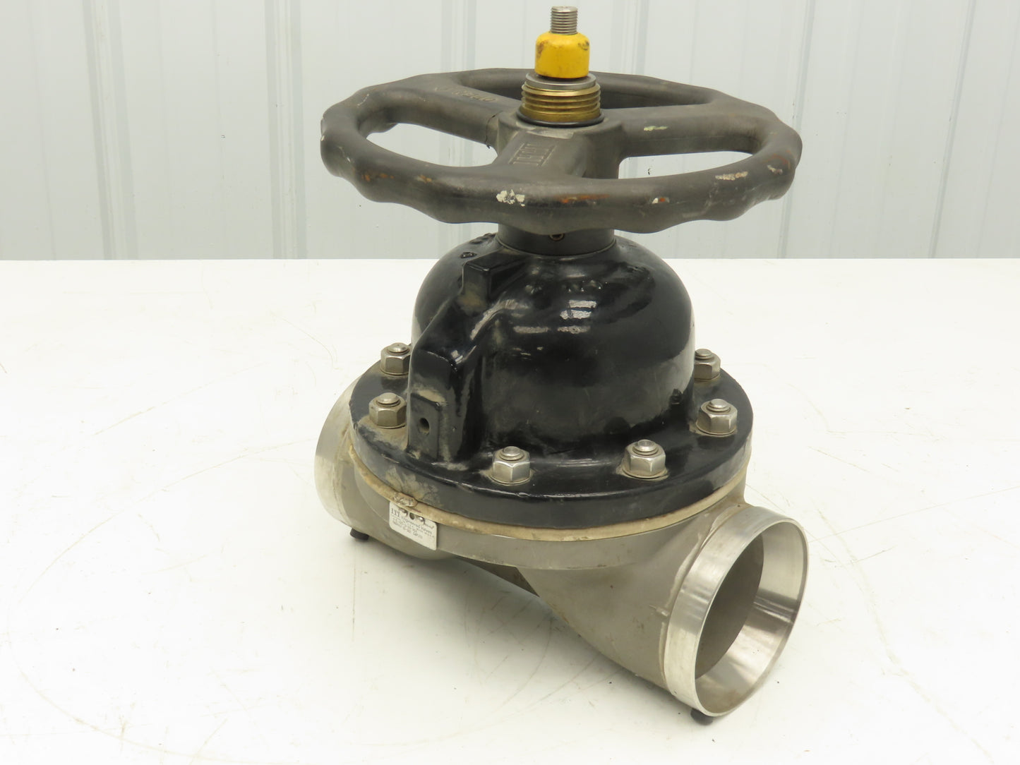 ITT 4-C-425-0-WB-903 Dia-Flo 4" Diaphragm Pinch Valve Stainless Pipe Butt Weld