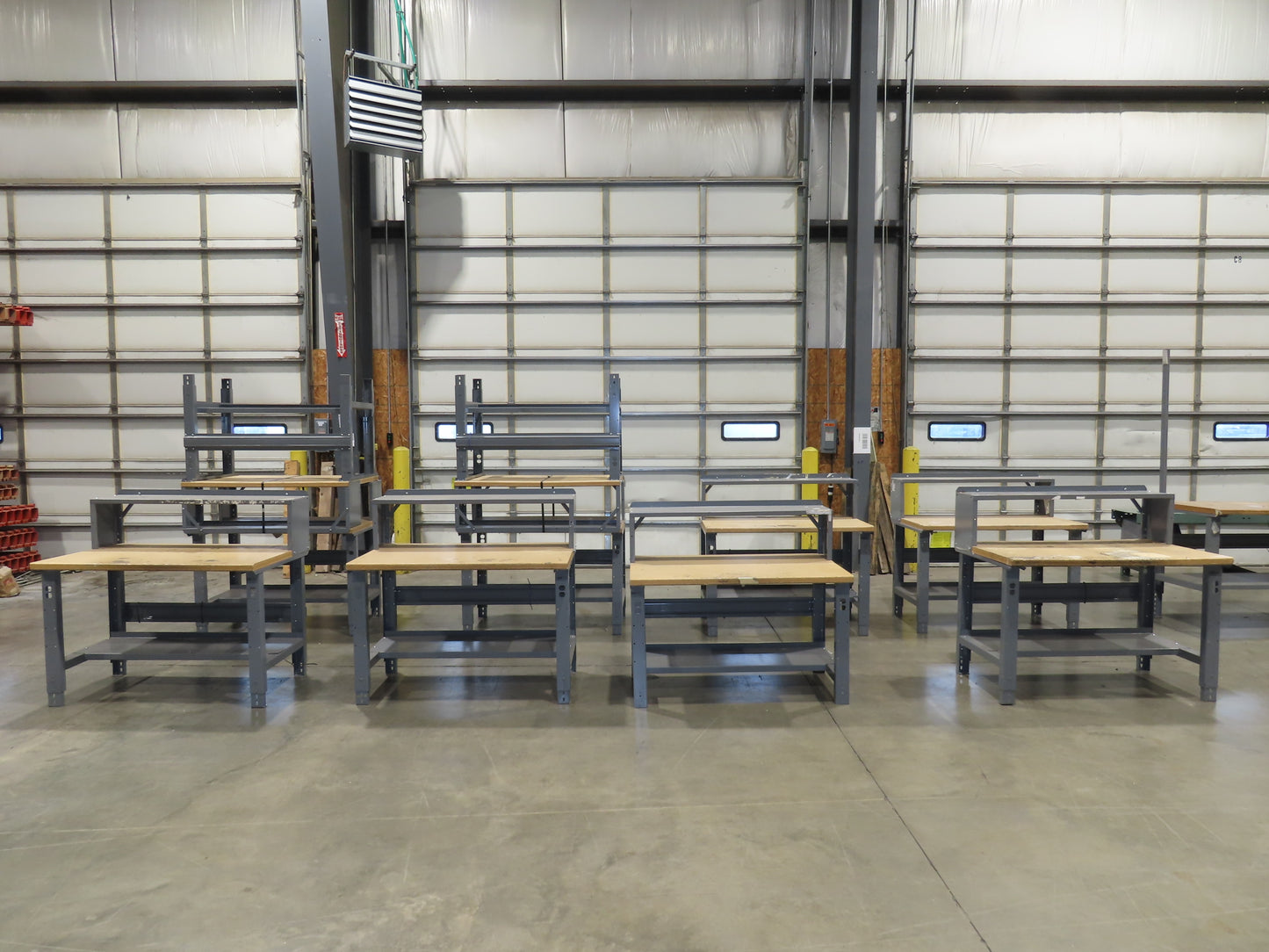 Uline H-1128  48"x 30" Industrial Packing Table Work Bench Composite Wood Top