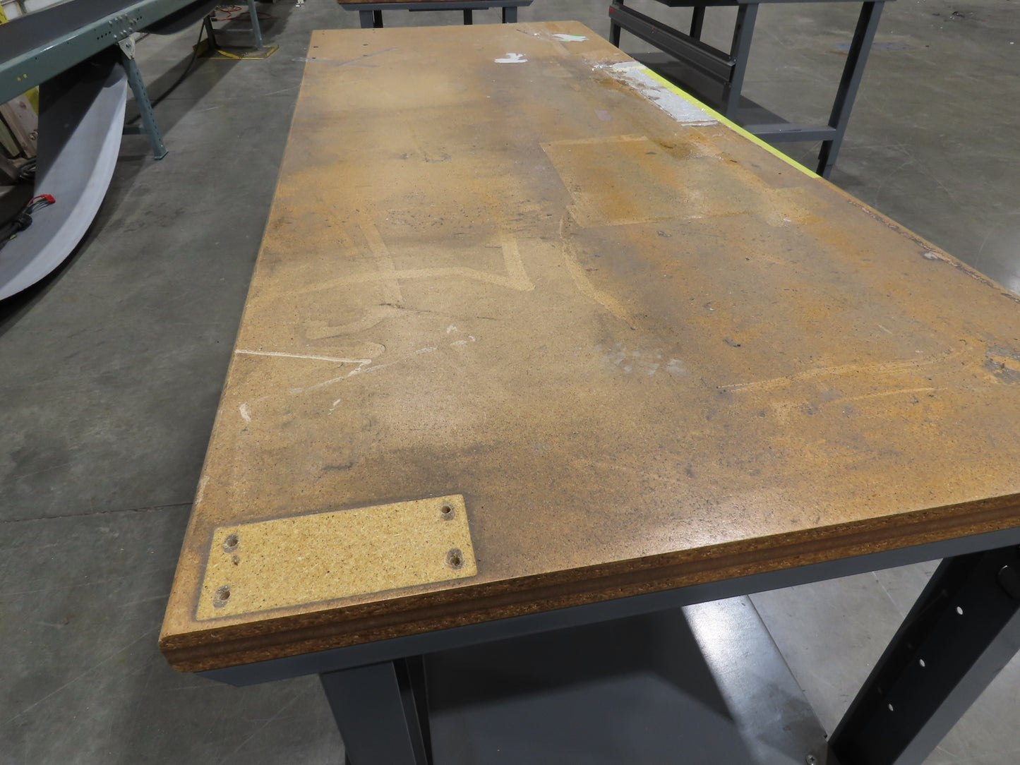 Uline 72"x 30" Industrial Work Bench Table Composite Wood Top w/Drawer