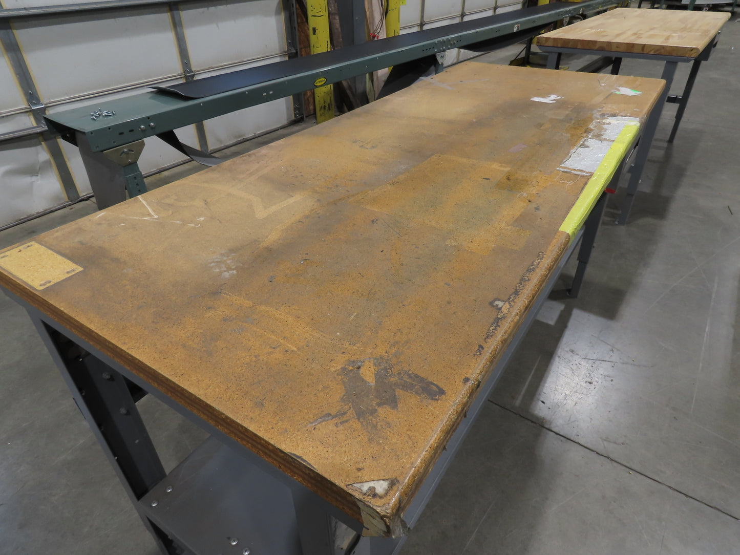 Uline 72"x 30" Industrial Work Bench Table Composite Wood Top w/Drawer