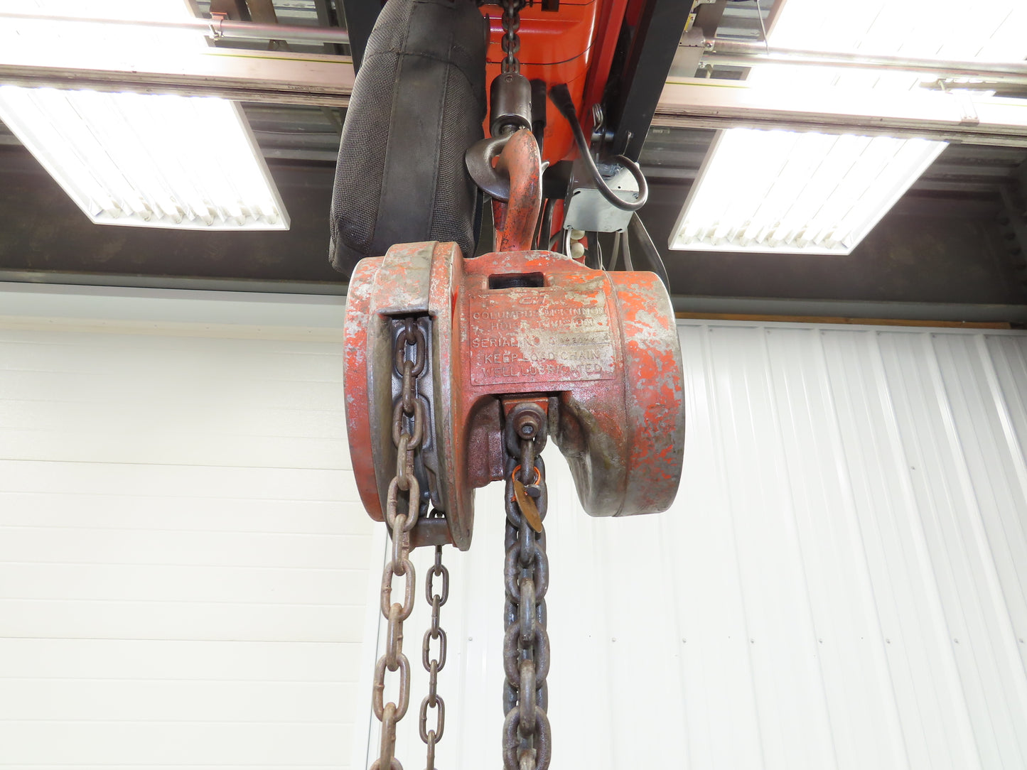 CM Cyclone 1-1/2 Ton 3000Lb Manual Chain Fall Hand Hoist 16' Lift