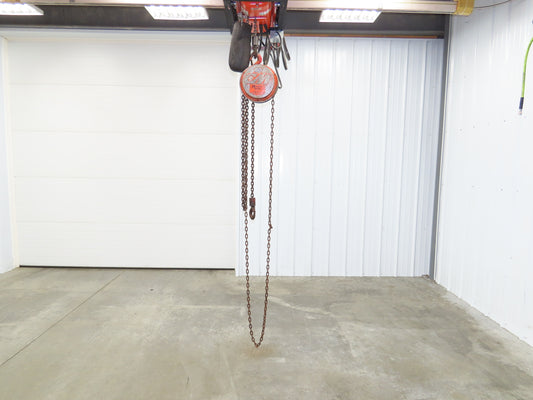 CM Cyclone Series 646 1-1/2 Ton 3000Lb Manual Chain Fall Hand Hoist 8' 6" Lift