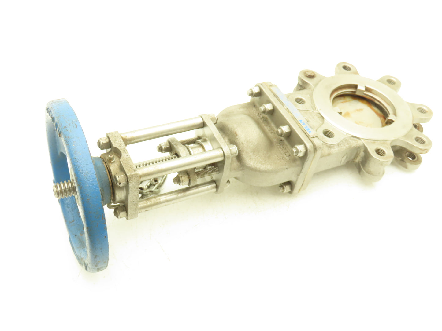 Velan L12-0320B-13BL 4" Stainless Knife Gate Valve 316SS Rising Stem Lug Style