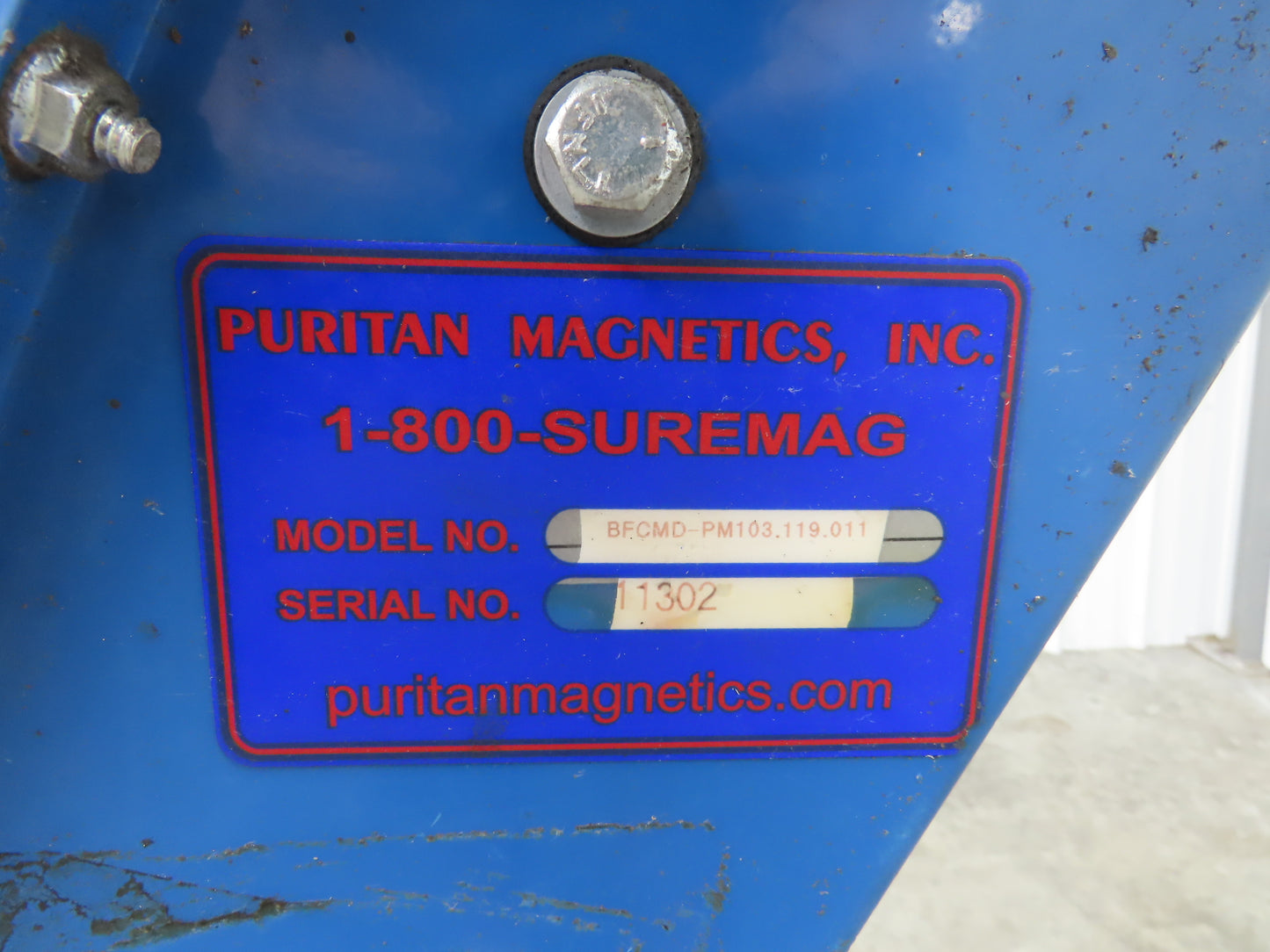 Puritan 16"W x 68"L Magnetic Belt-Free Incline Chip Conveyor .5Hp 230/460V 3PH