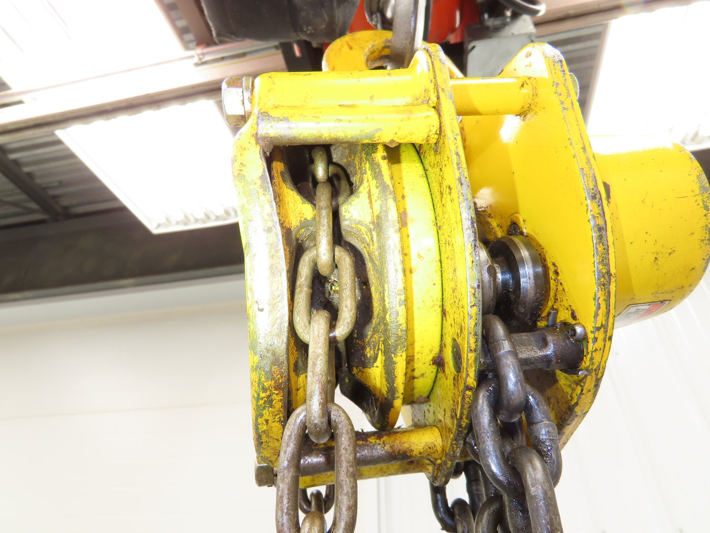 Yale BS 5 1 Ton 2000Lb Manual Chain Fall Hand Hoist 10' Lift