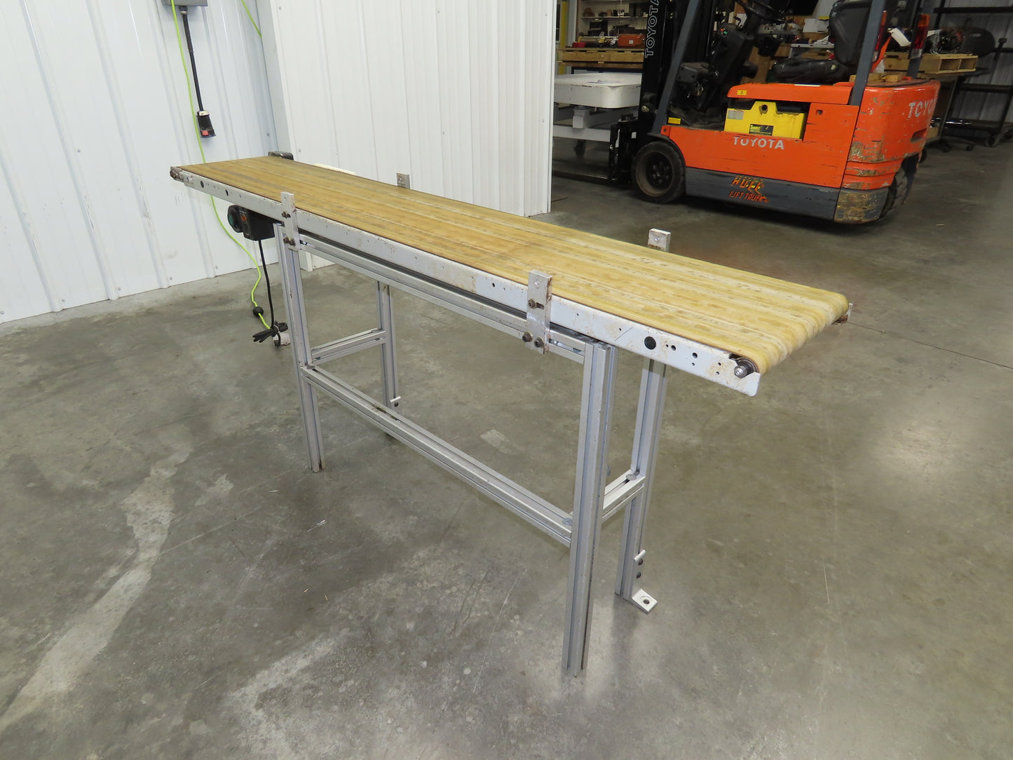 QC Industries 12"x 72" Belt Conveyor 120V Variable Speed Belt Drive 0-13FPM