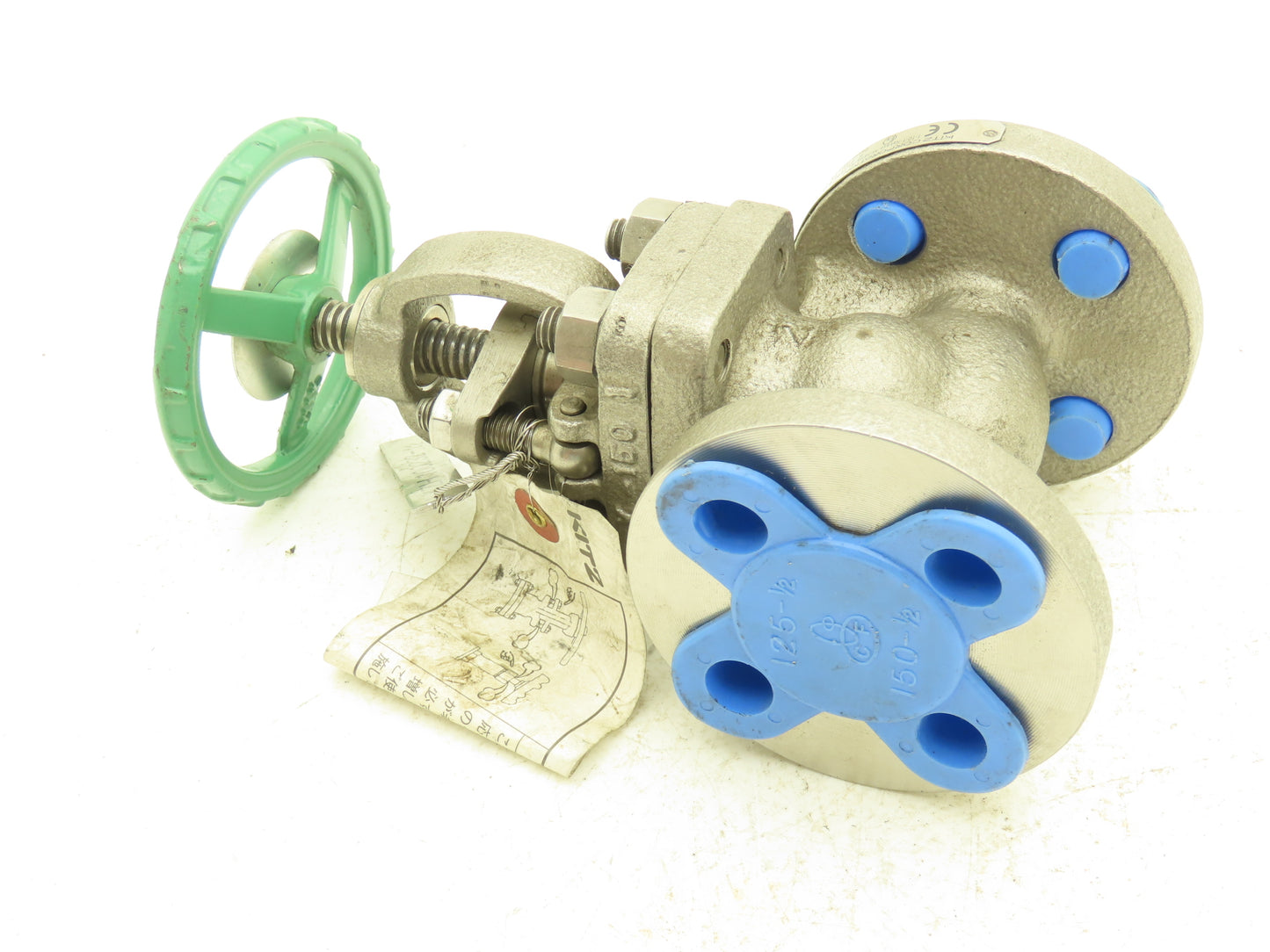 Kitz B16-34 1/2" Gate Valve Rising Stem Flanged SS CF8M Body