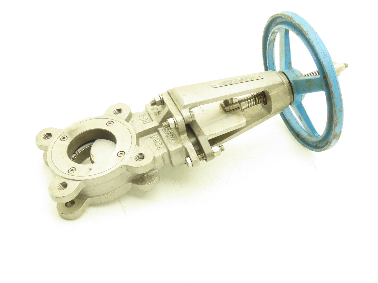 FNW 2000BT 3" Knife Gate Valve Rising Stem PTFE Seat 316 SS Knife Blade 9" Wheel