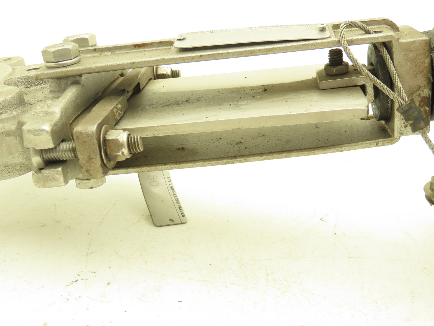 Fabri-Valve C37 4" Stainless Knife Gate Valve V-Port Rising Stem Metal Seat D1A2