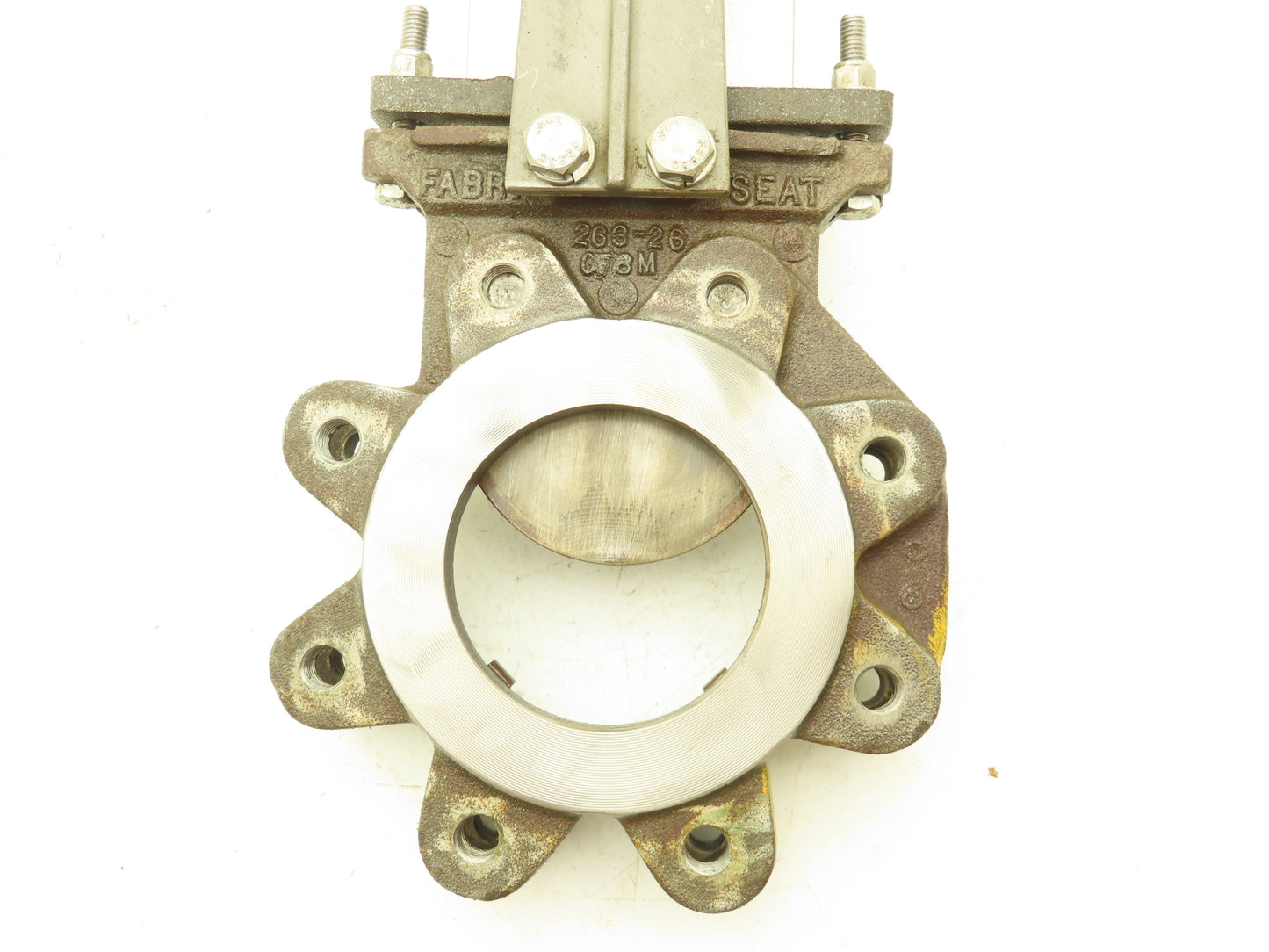 ITT Fabri-Valve C37S316 4" Stainless Knife Gate Valve Rising Stem Metal Seat