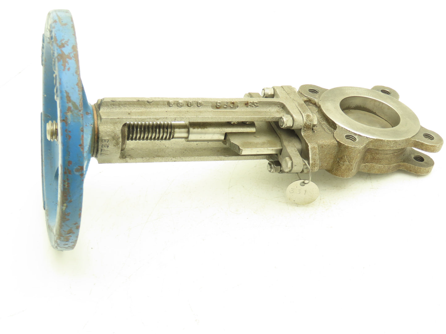 Velan L10-0310C-13SL 3" Stainless Knife Gate Valve 316SS Rising Stem Lug Style