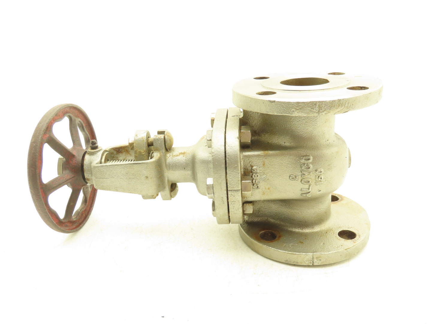 Aloyco FIG 117 2" Gate Valve SS Rising Stem Flanged Ends Bolted Bonnet CF8M