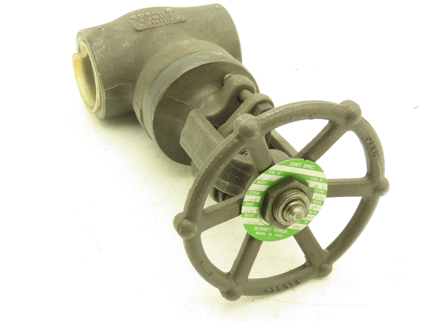 Bonney Forge WL 108 2" Gate Valve NPT Rising Stem Bolted Bonnet 800 Steel