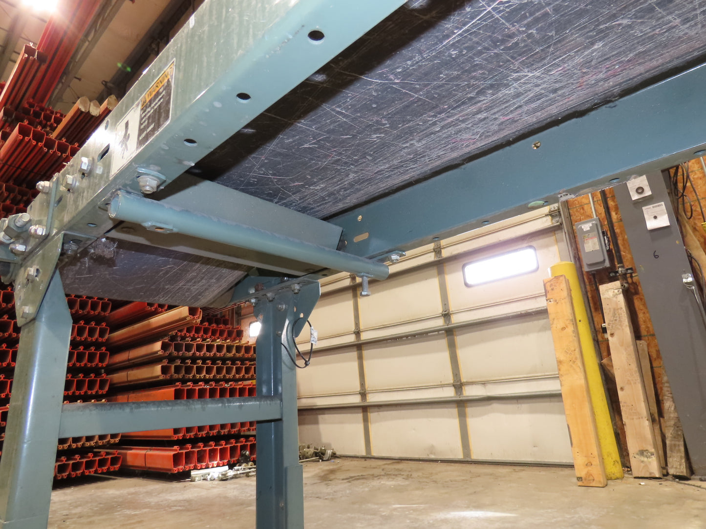 Hytrol 16"x 25' 11" Slider Bed Conveyor 12"Belt .5Hp 460V 3PH End Drive 70FPM